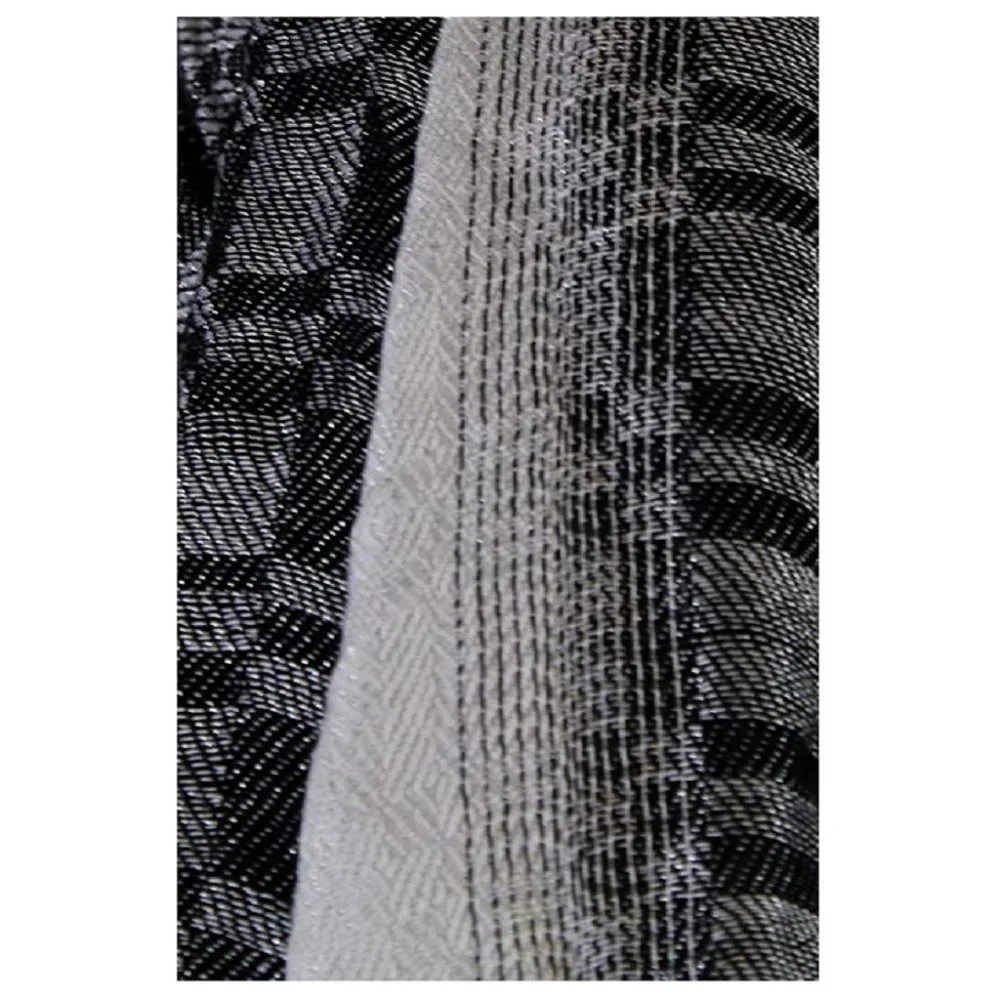 Cejon Yarn Dye Ombre Checks Day Wrap Black Ombre